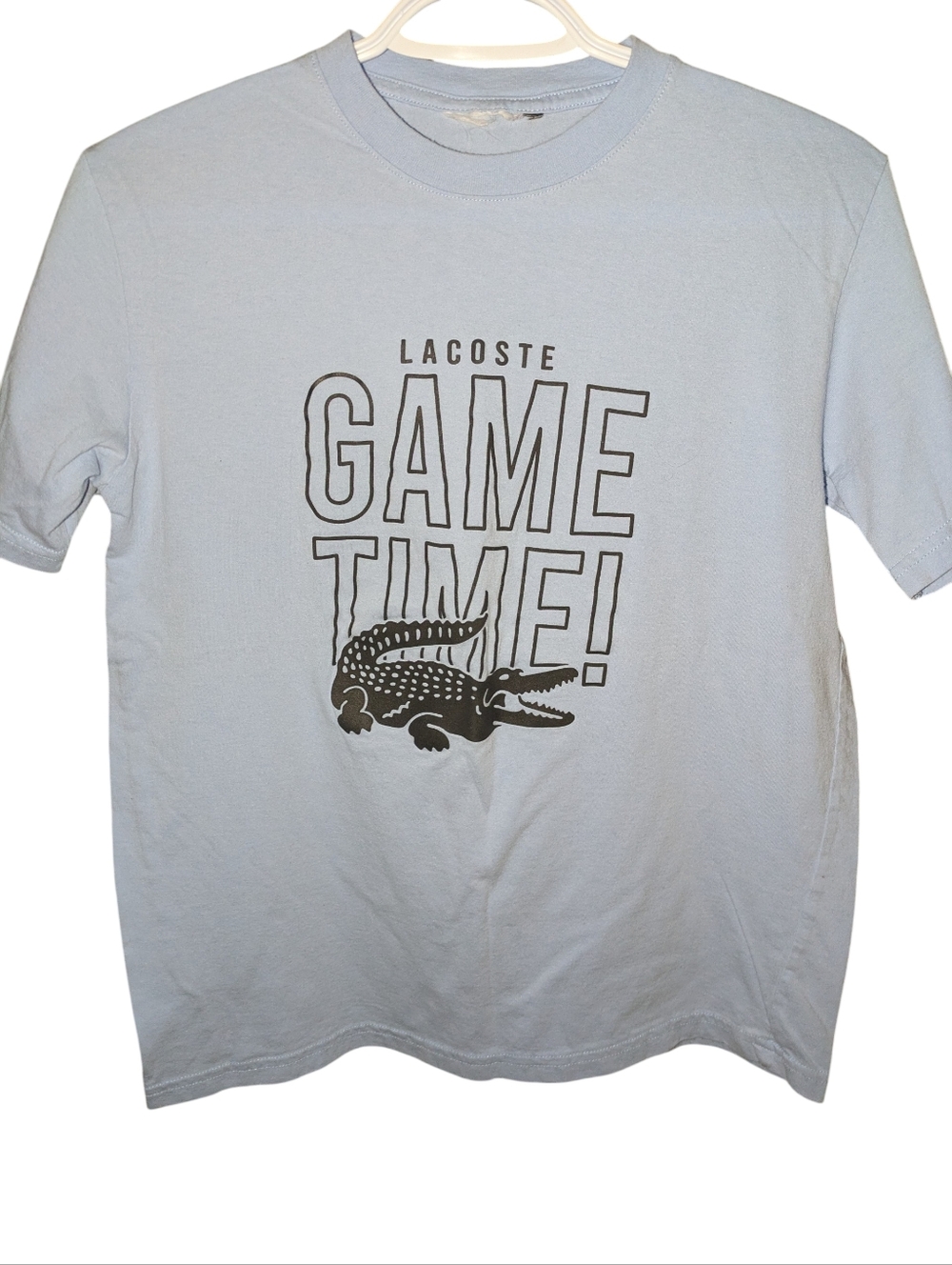 Lacoste Game Time Light Blue Graphic Tee